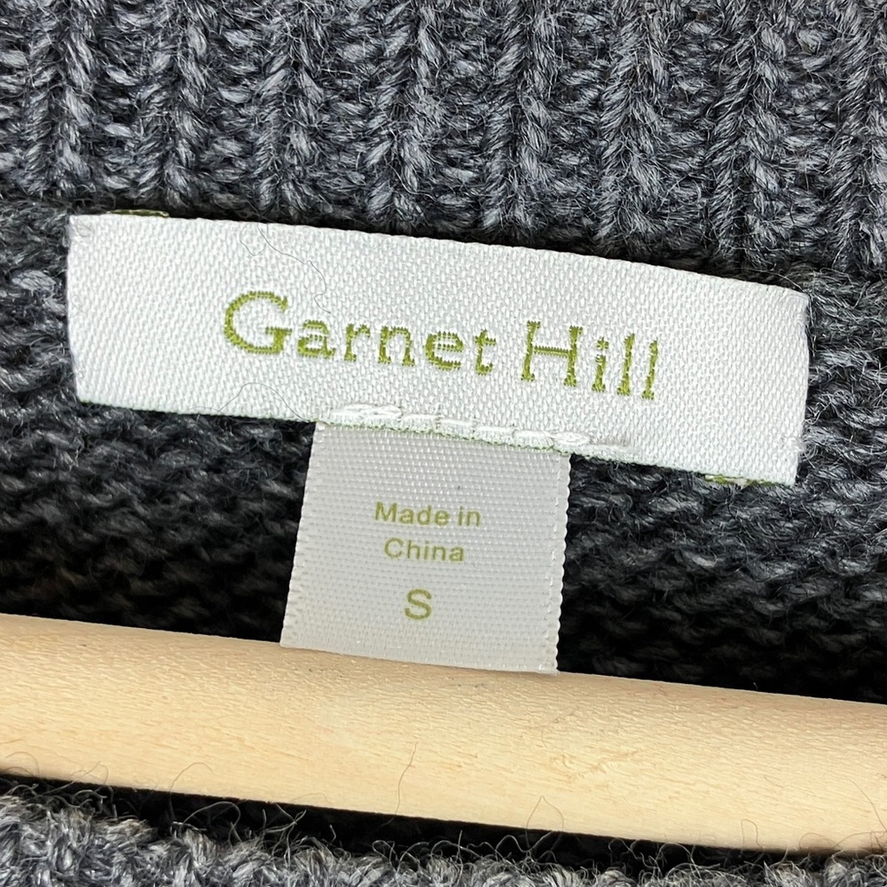 Garnet Hill Polar Bear Wool Alpaca Blend Sweater Gray - Picture 8 of 12